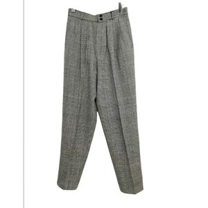 Alanni by Donny Brook vintage women's high waisted plaid wool pants size 8